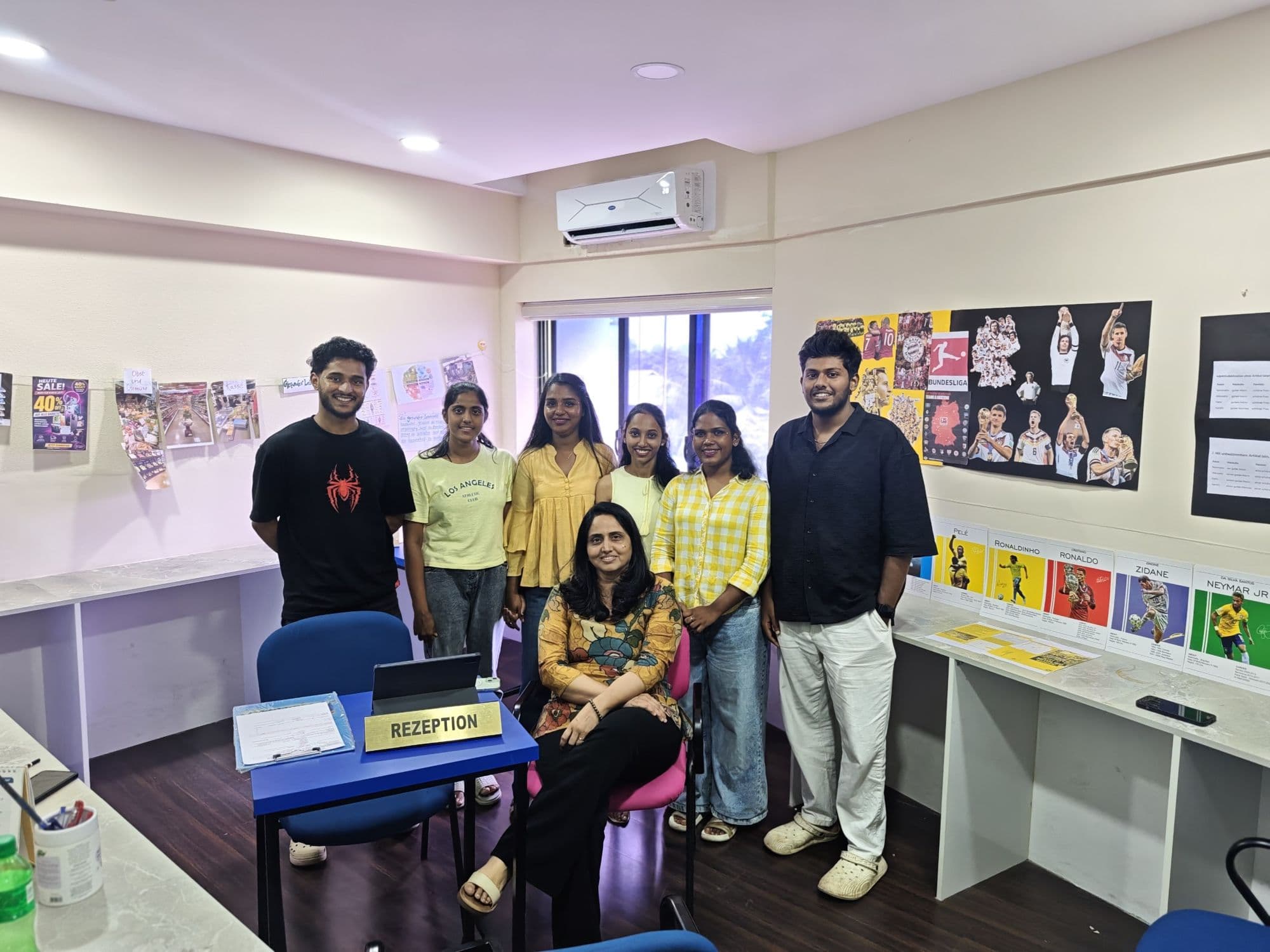 The Care Gates team at the academy reception in India